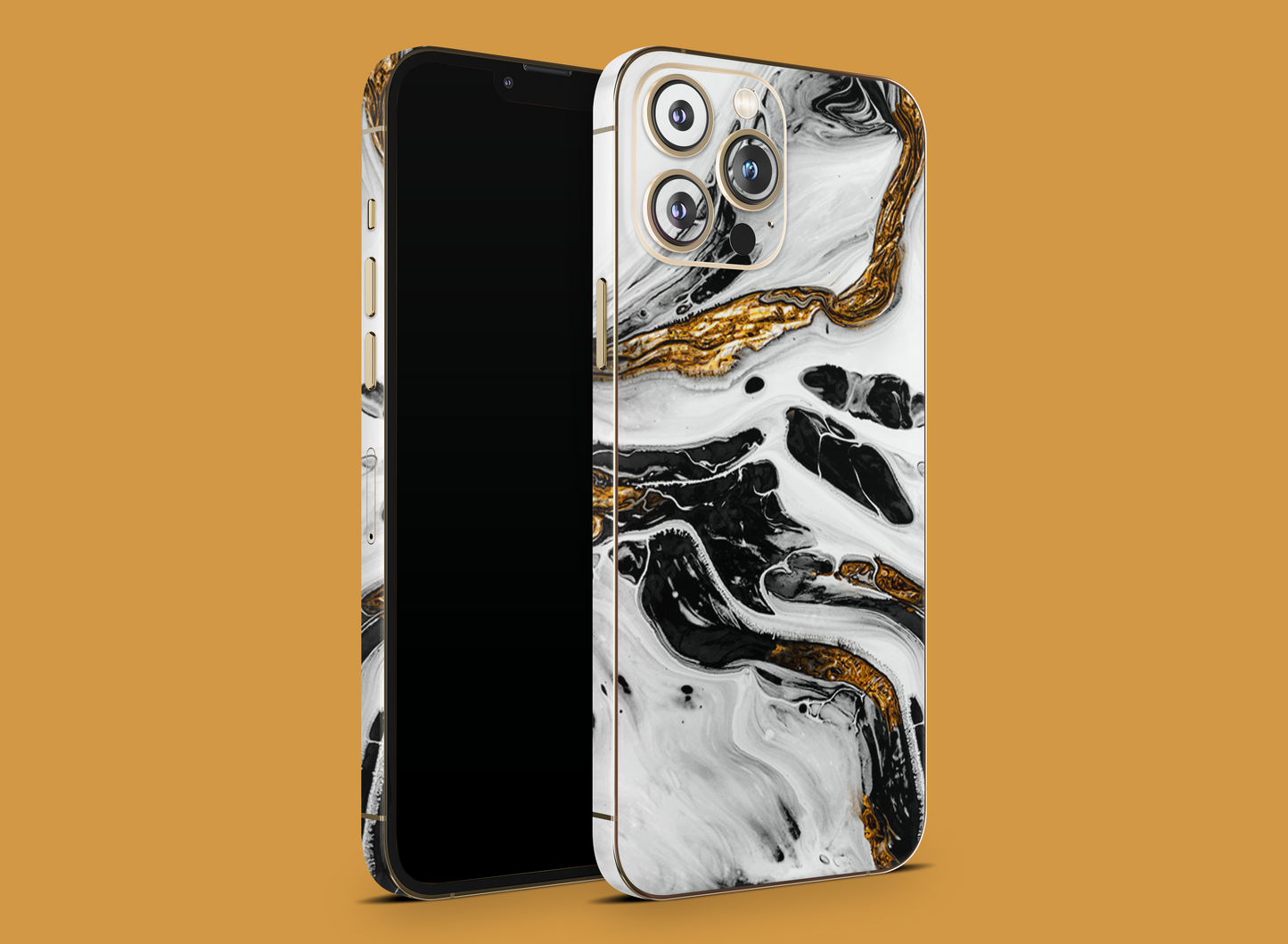 Gold Marbling Skin
