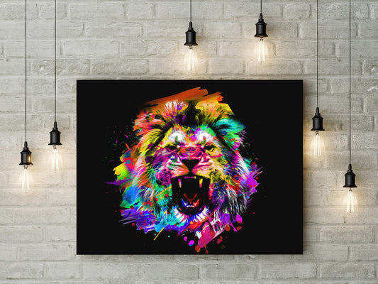 Colourful Lion | Canvas Print