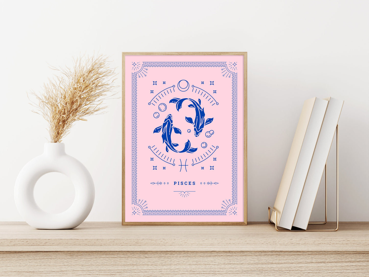 Pisces Tarot Card Poster