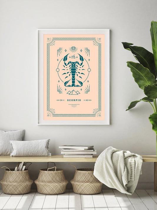 Scorpio Tarot Card Poster