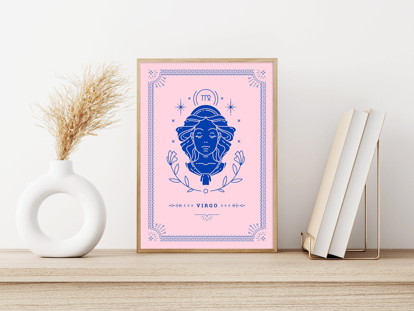 Virgo Tarot Card Poster⎜Your Star Sign Personalised Gift