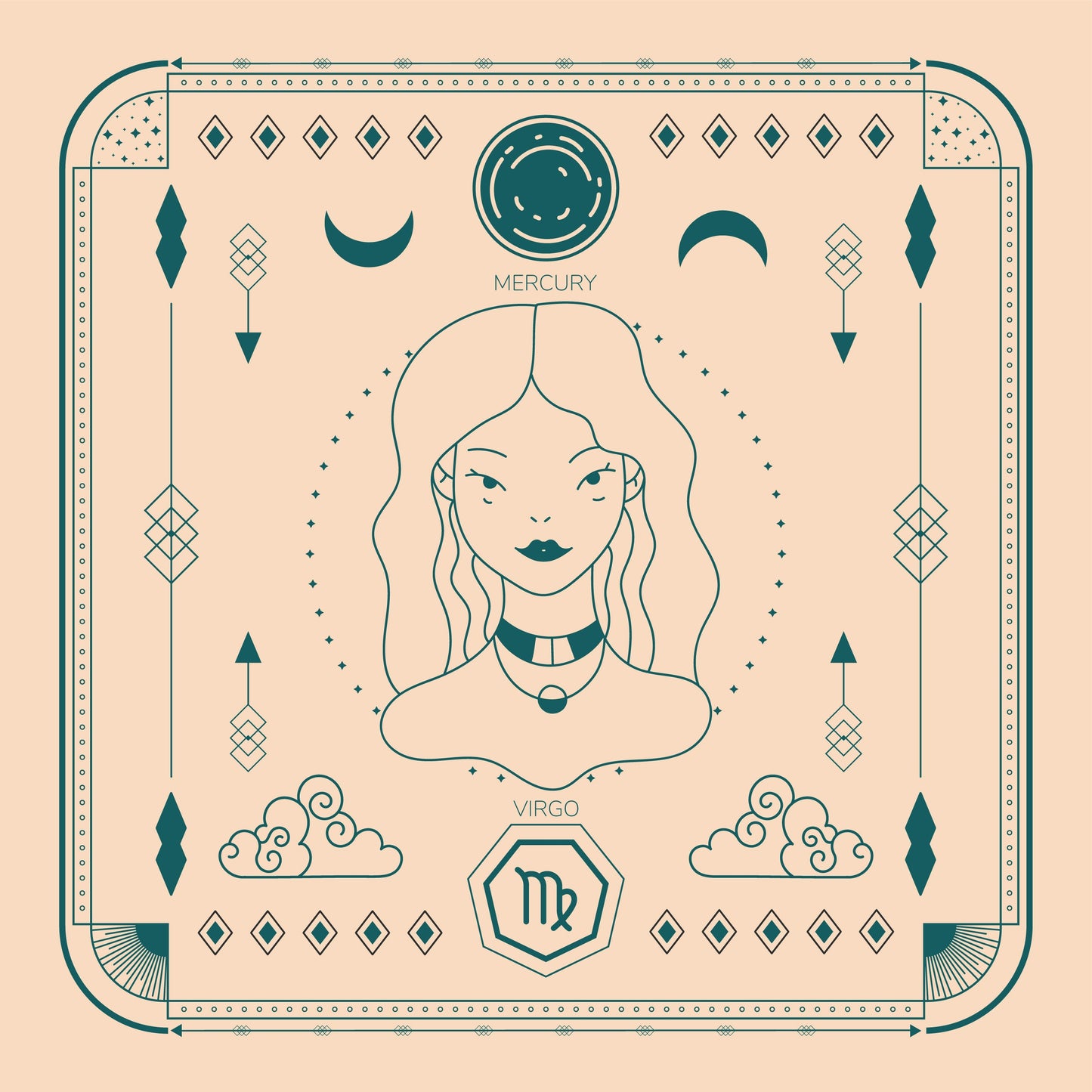 Virgo Tarot Candle (Pack of Two)