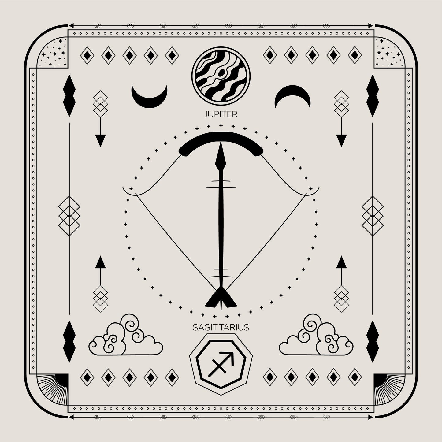 Sagittarius Tarot Candle (Pack of Two)