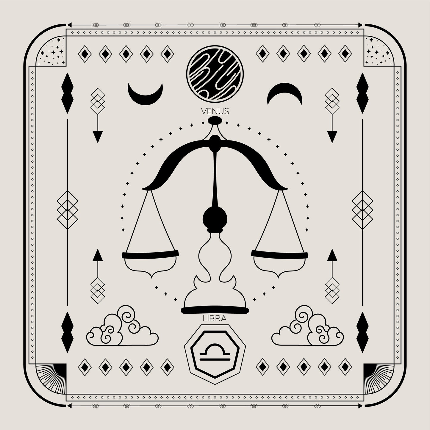 Libra Tarot Candle (Pack of Two)