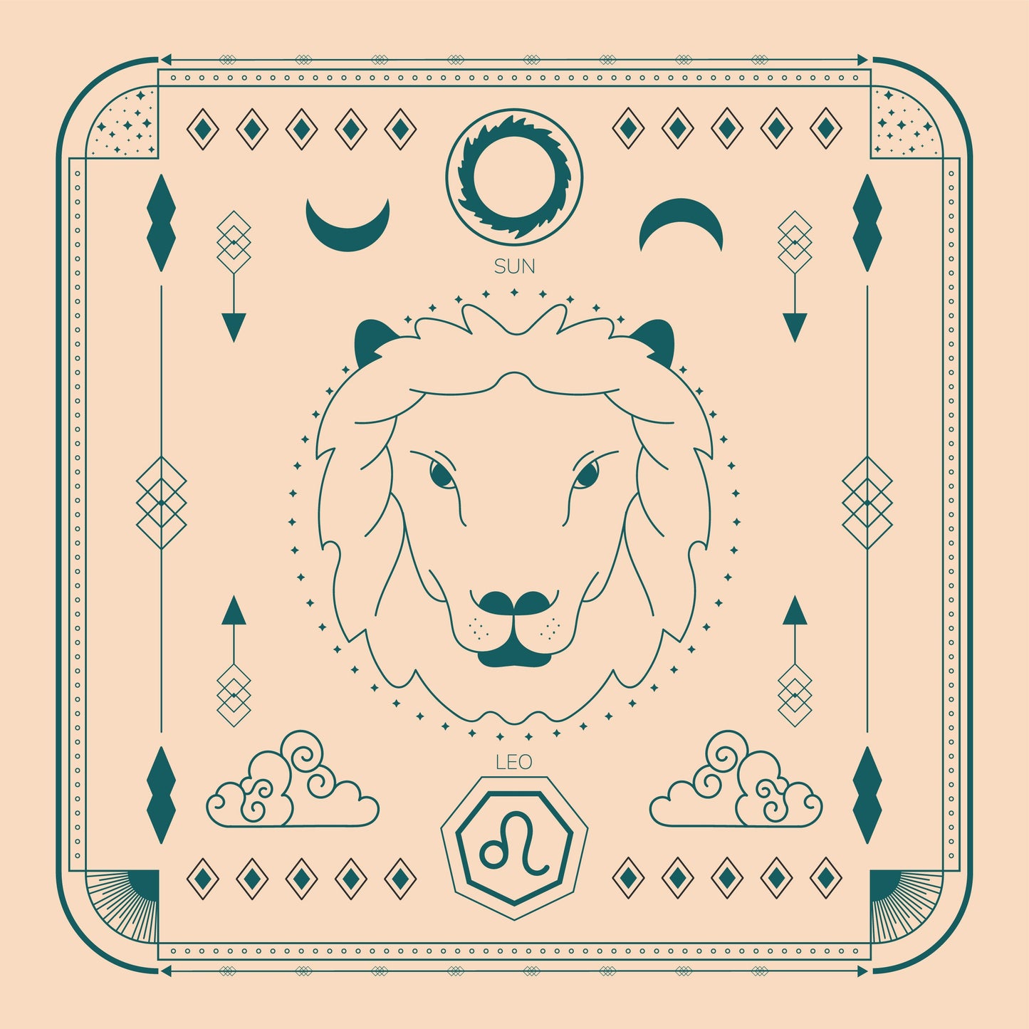 Leo Tarot Candle (Pack of Two)