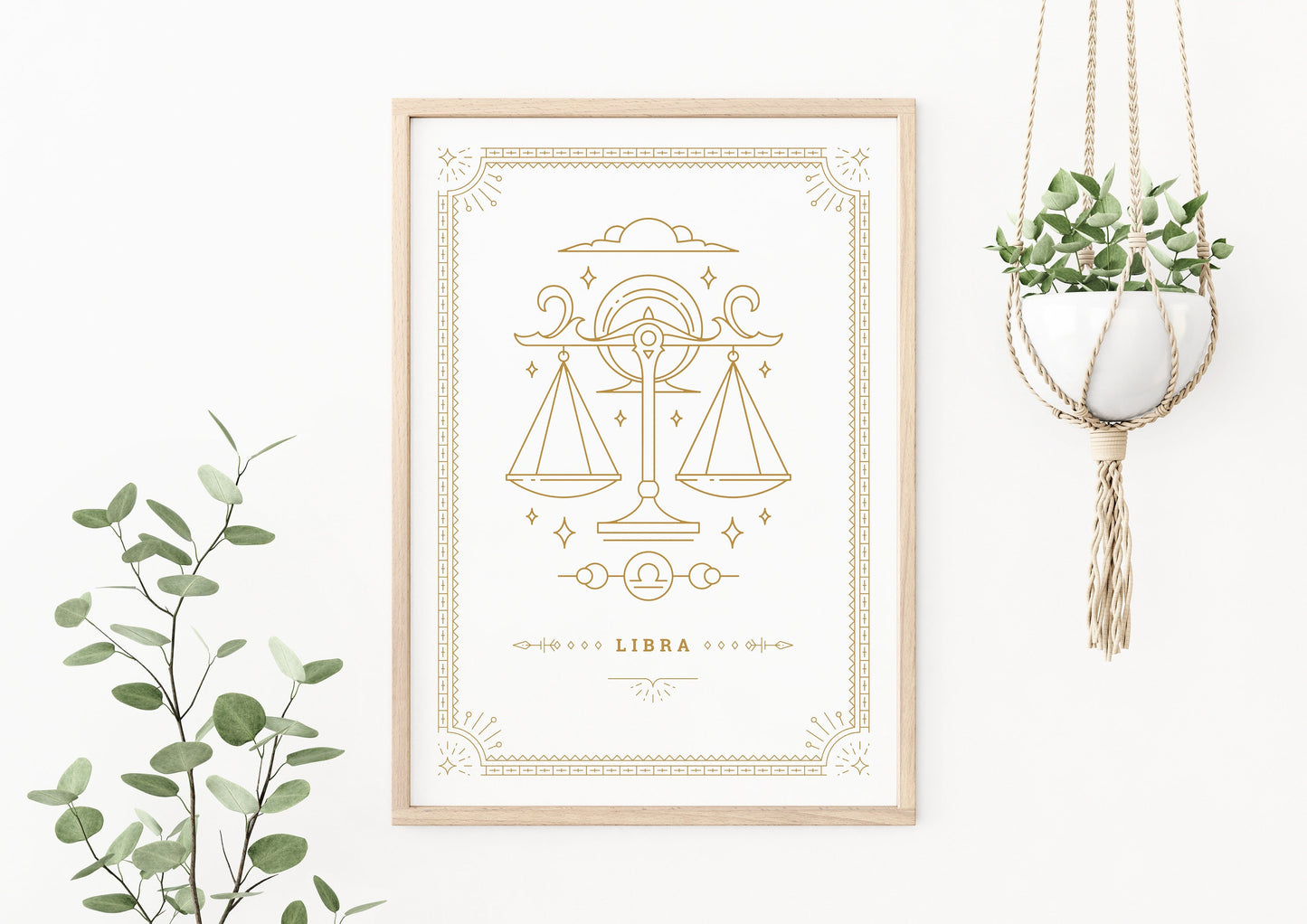 Libra Tarot Card Poster ⎜Star Sign Poster