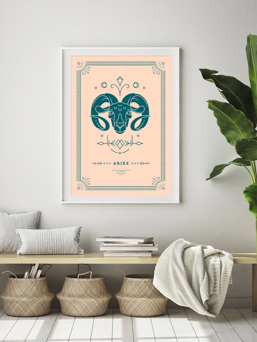 Aries Tarot Card Poster