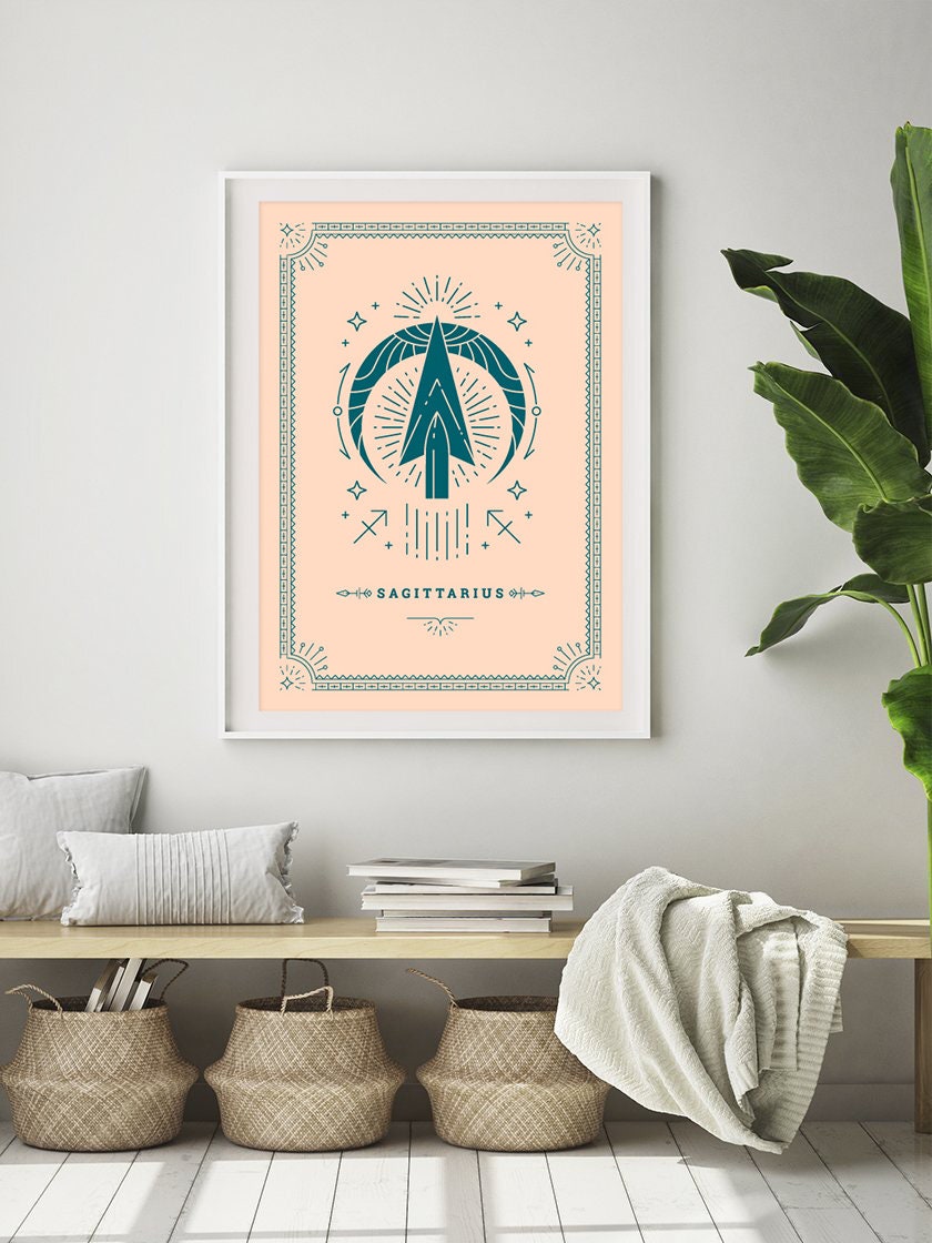 Sagittarius Tarot Card Poster