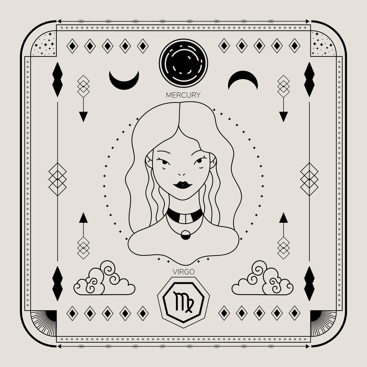 Virgo Tarot Candle (Pack of Two)
