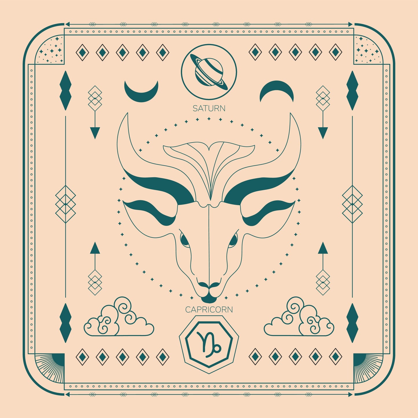 Capricorn Tarot Candle (Pack of Two)