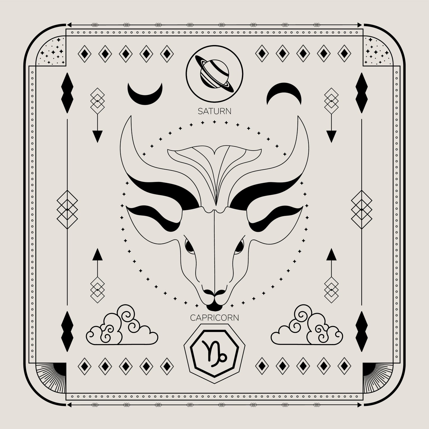 Capricorn Tarot Candle (Pack of Two)