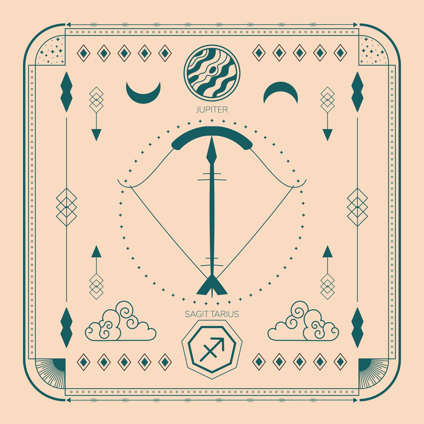 Sagittarius Tarot Candle (Pack of Two)