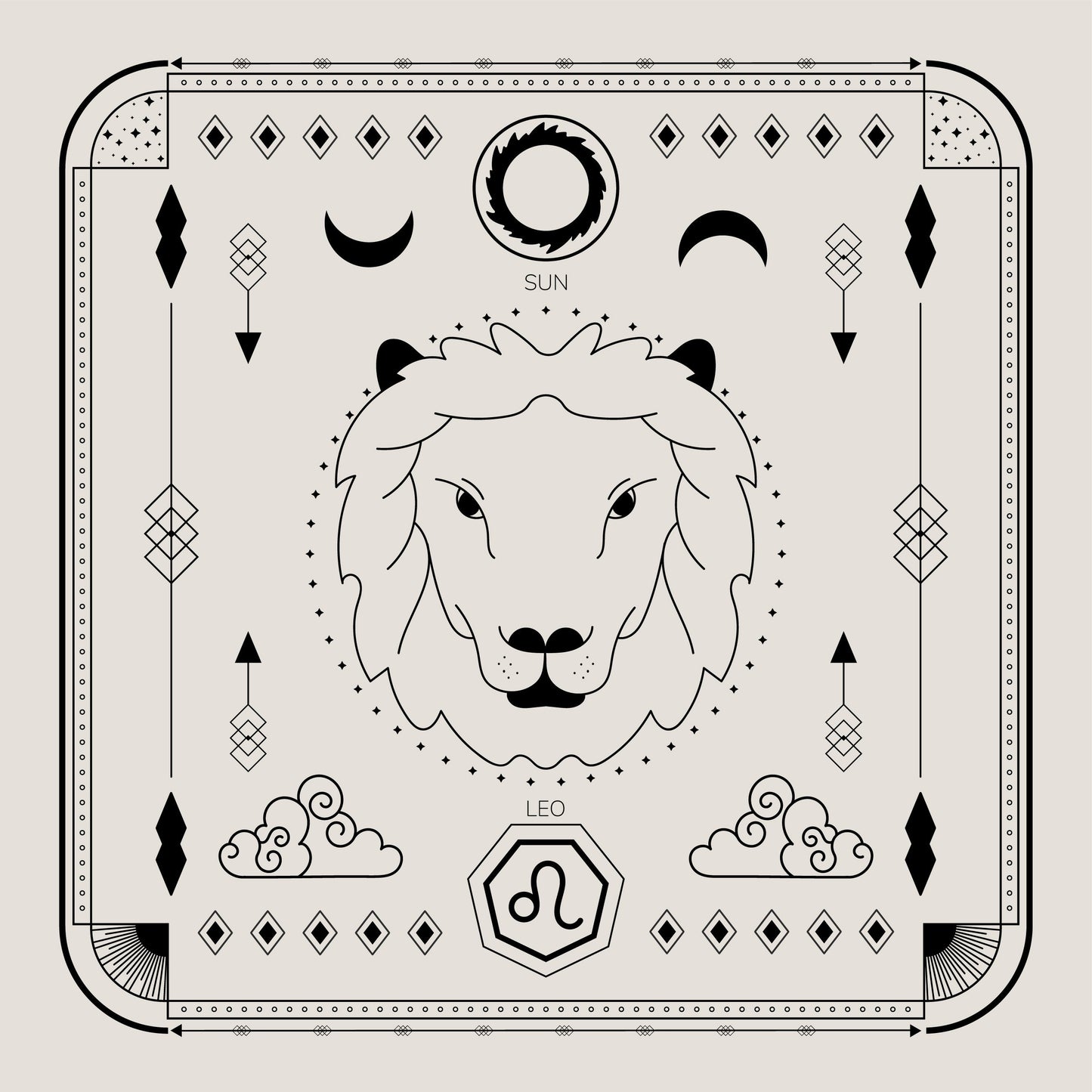 Leo Tarot Candle (Pack of Two)