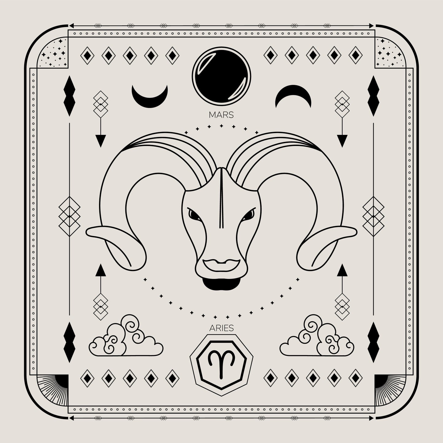 Aries Tarot Candle (Pack of Two)