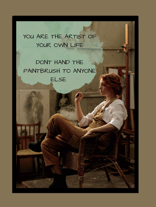 YOU ARE THE ARTIST Canvas print