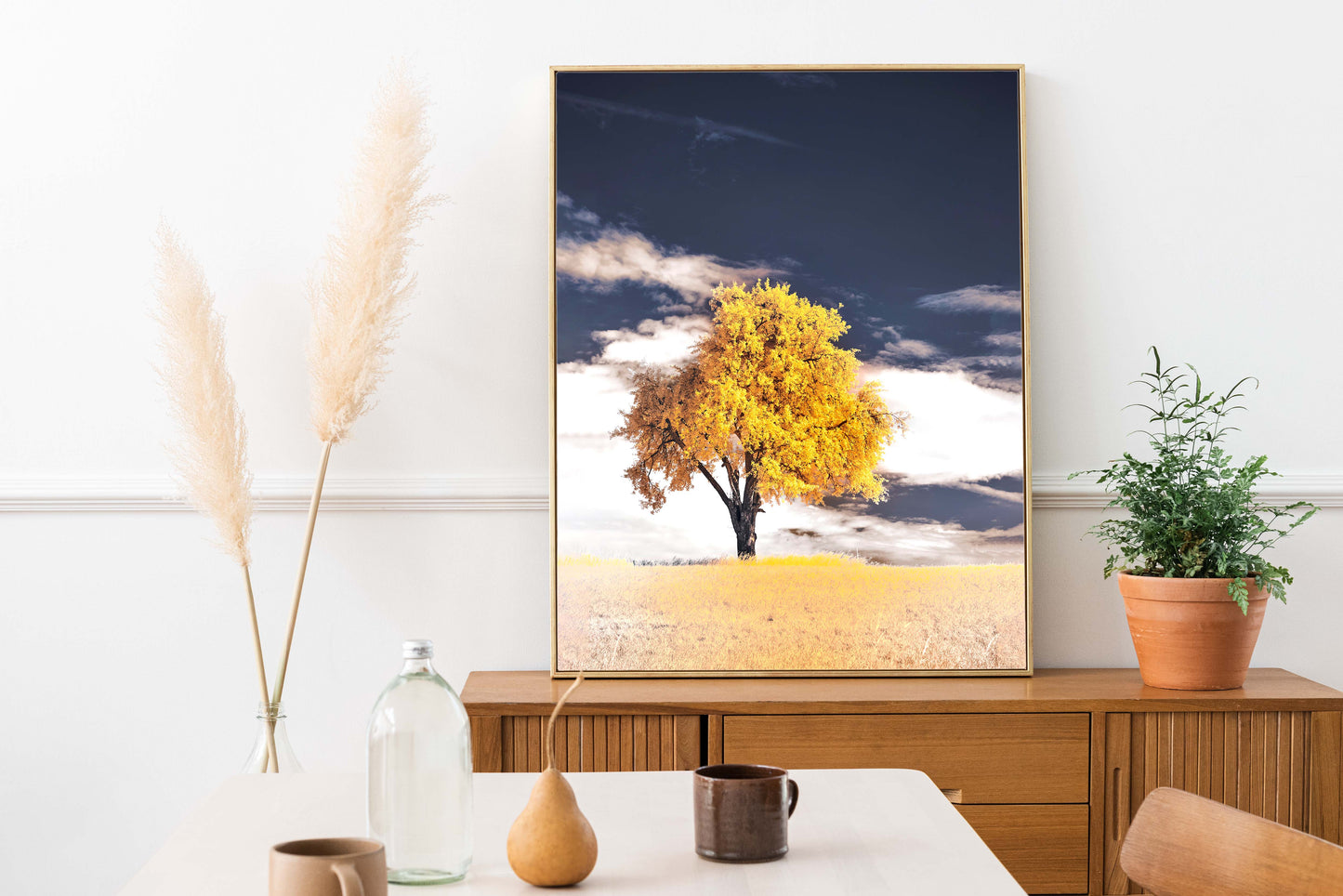 Infrared Landscape | Yellow Tree Print