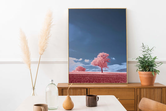 Infrared Light Photography | Pink Tree Print