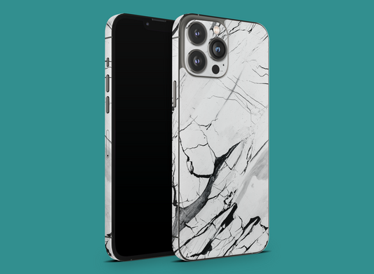 White Crackled Marble Skin