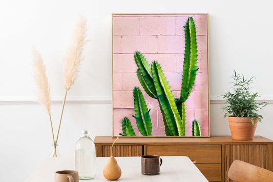 Cactus & Pink Print