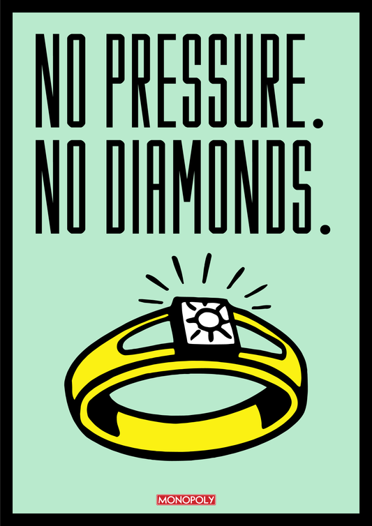 No PRESSURE No DIAMONDS | Canvas Print