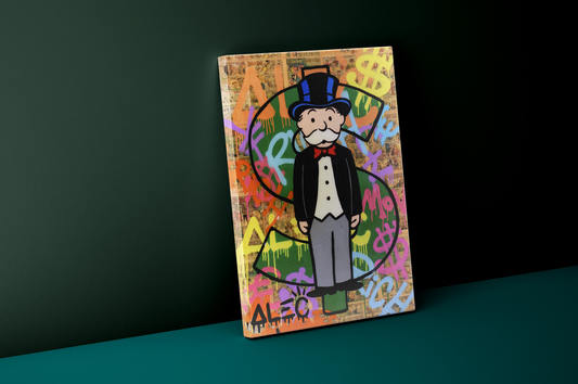 Alec Monopoly Man 🎩 Canvas Print