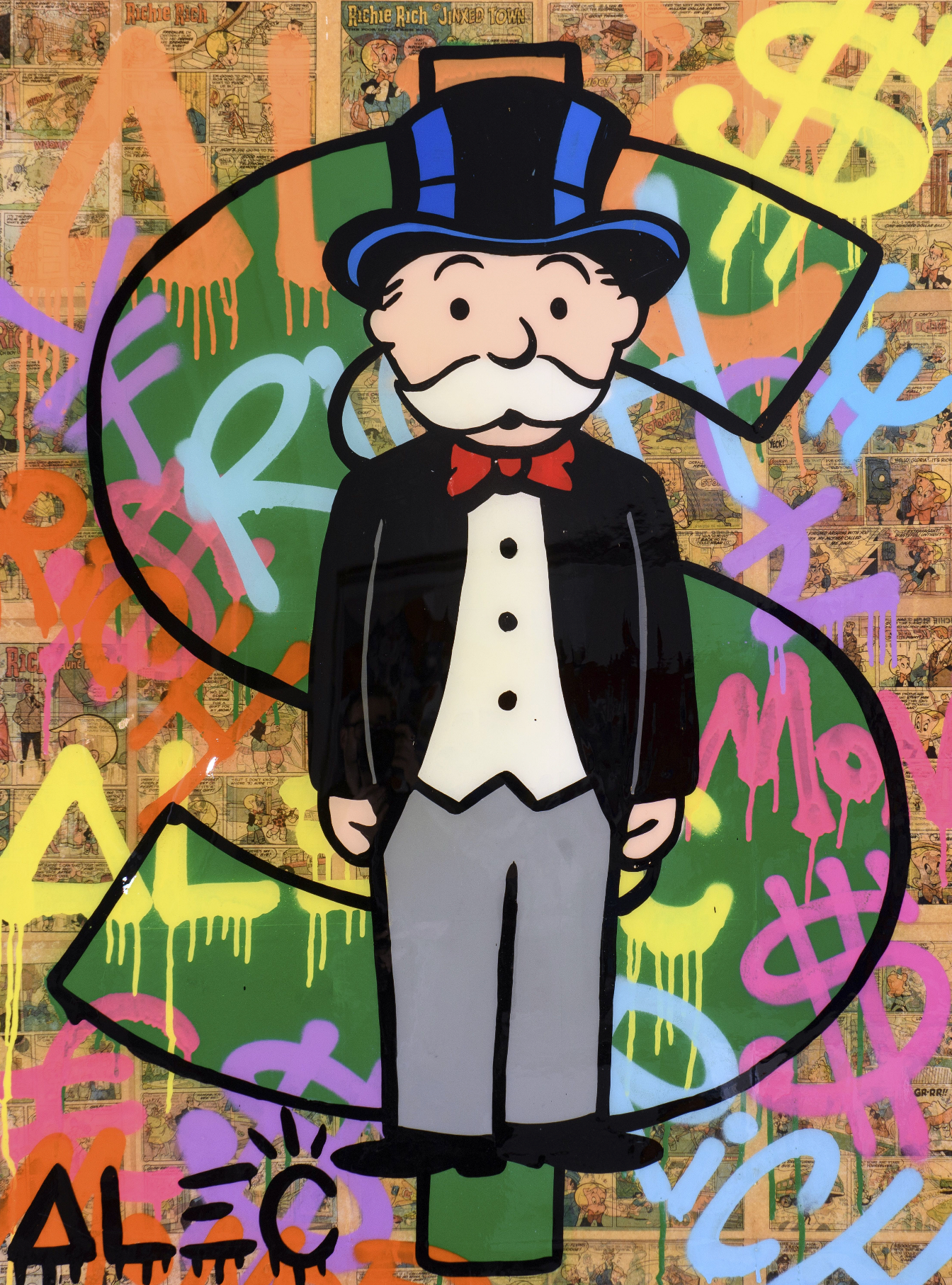 Alec Monopoly Man 🎩 Canvas Print