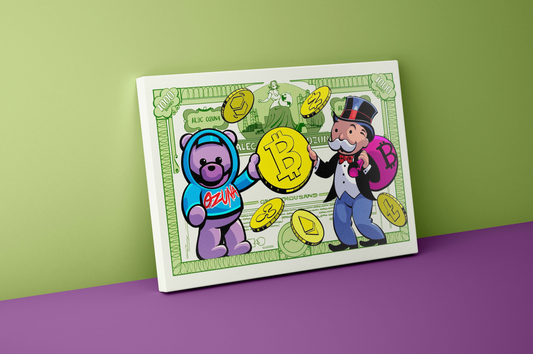 Alec Monopoly Man 🧸 Canvas Print