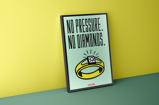 No PRESSURE No DIAMONDS | Canvas Print