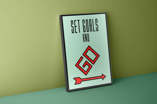 Set GOALS And GO | Canvas Print