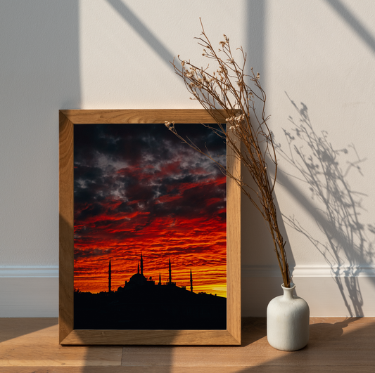 Mosque in the Sunset Print