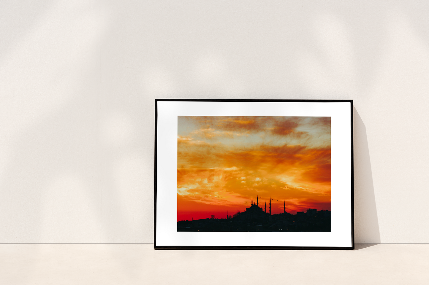 Mosque in the Sunset Landscape Print