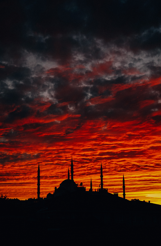 Mosque in the Sunset Print