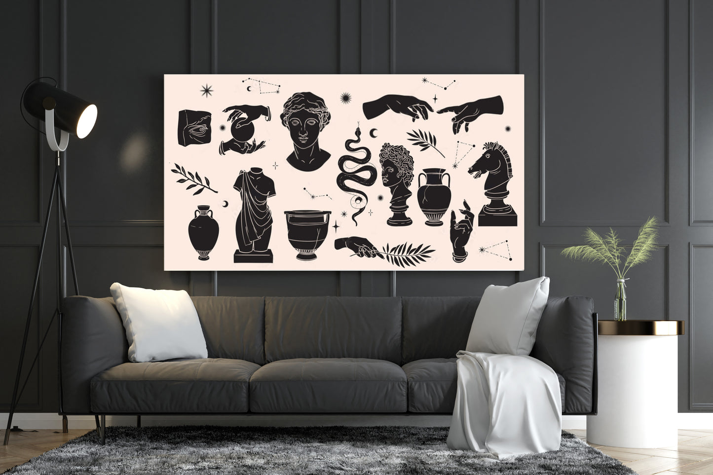 Greek Illustrations Canvas