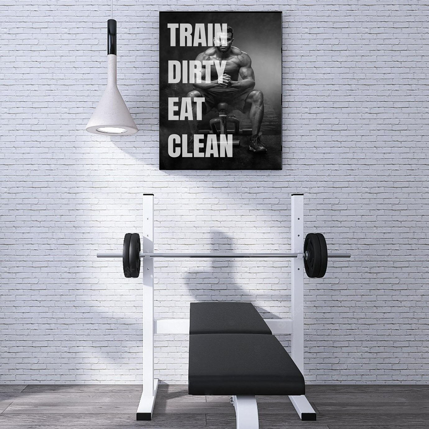 TRAIN DIRTY EAT CLEAN Canvas print