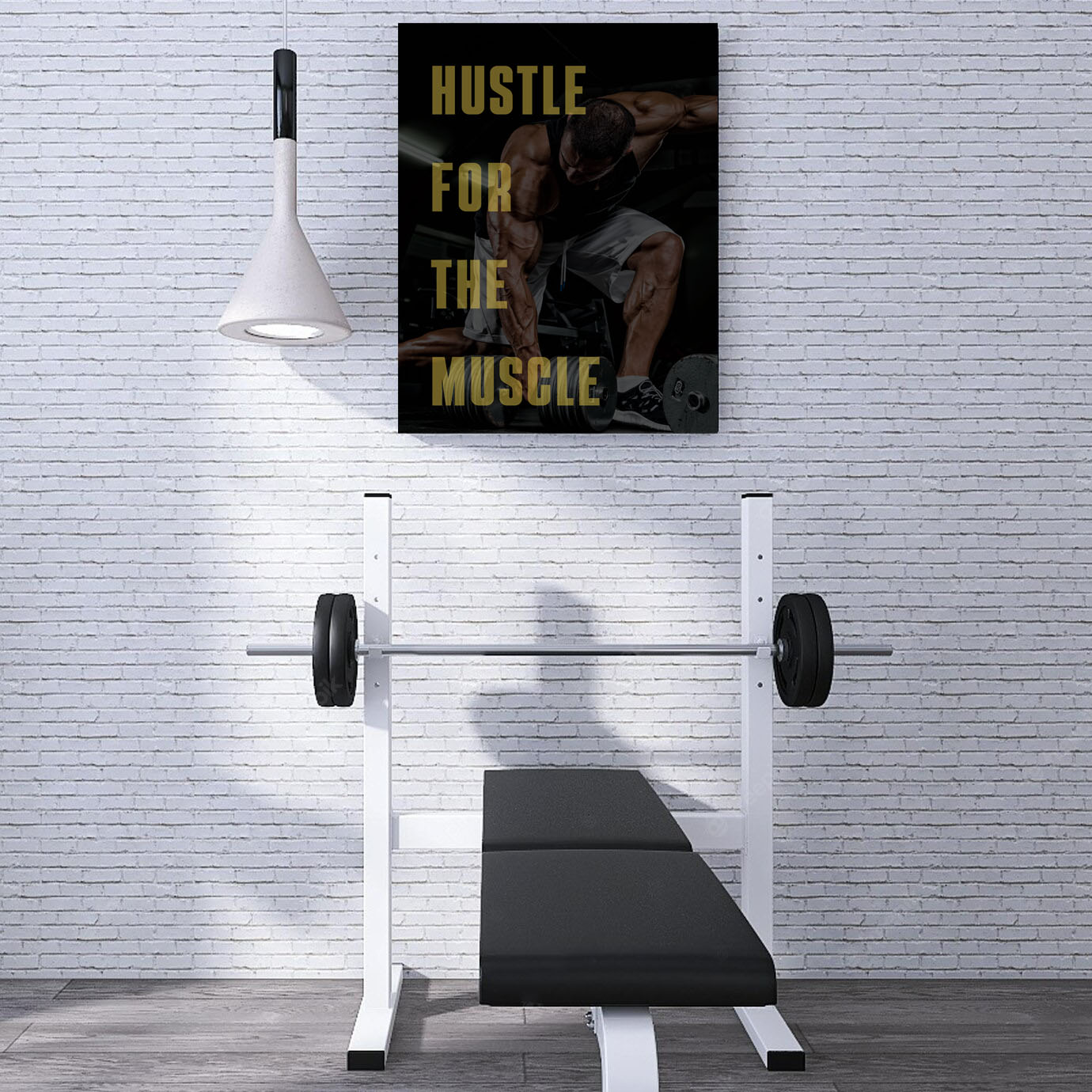 HUSTLE FOR THE MUSCLE Canvas Print