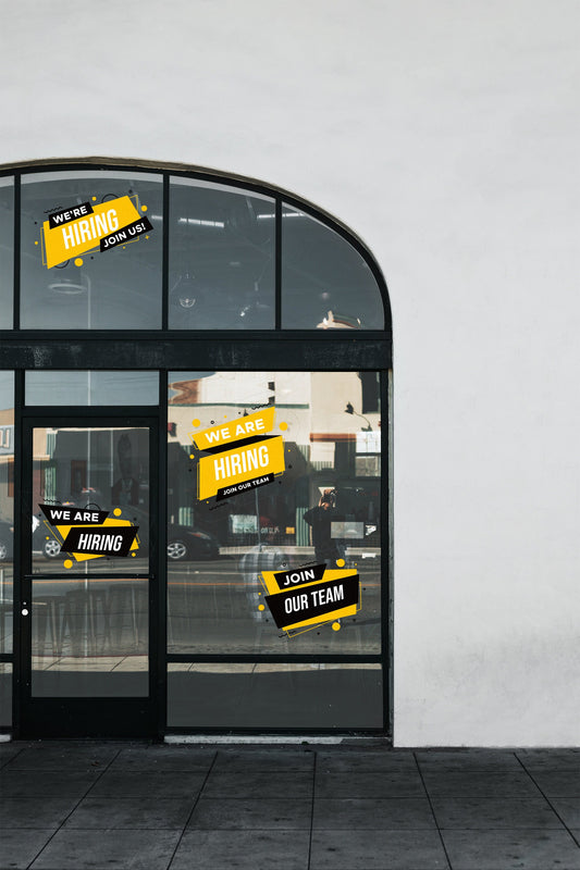 Hiring | Retail Window Vinyl Decals