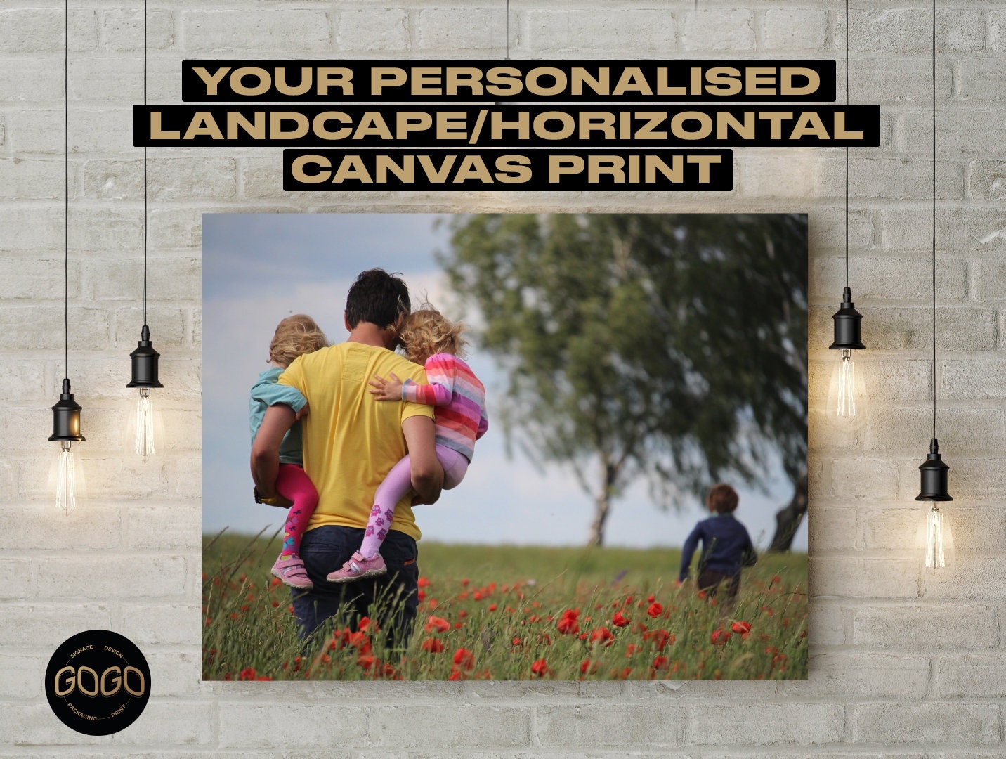 Landscape/Horizontal Personalised Canvas Prints ⎜ Your image Ready to hang