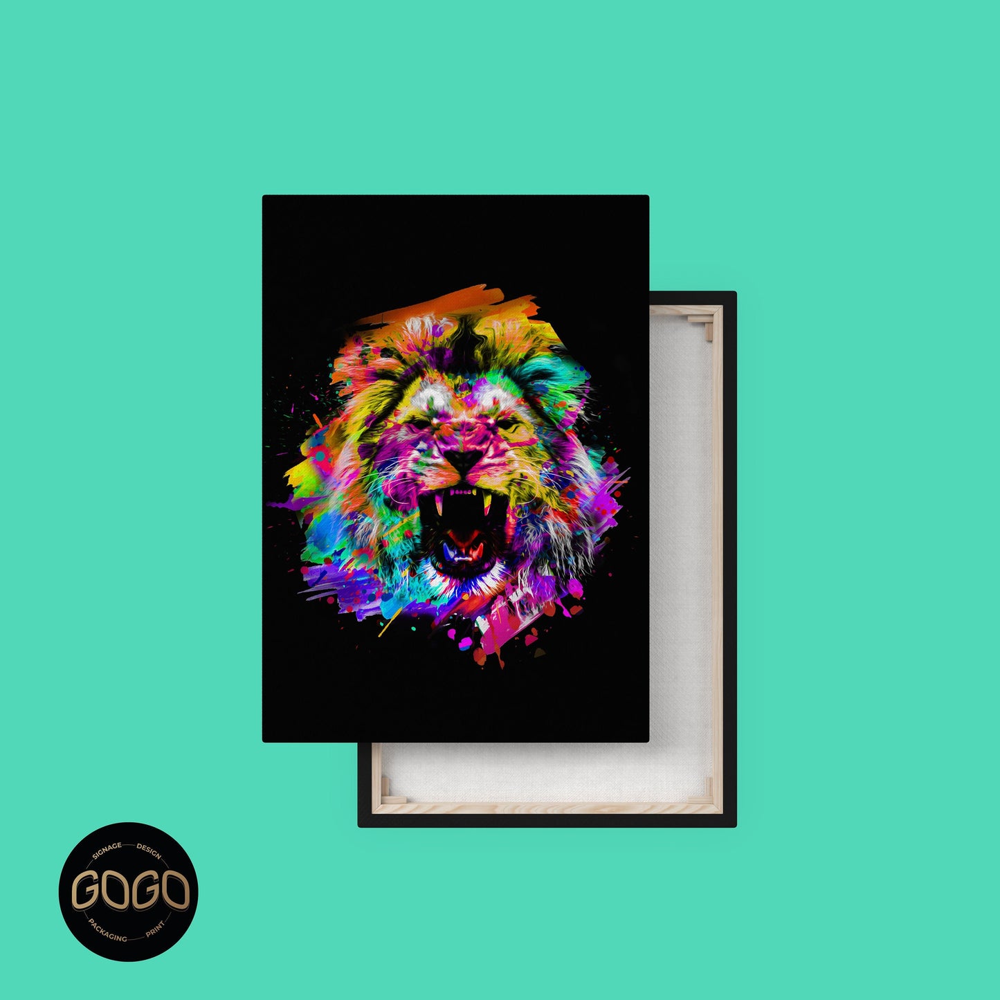 Colourful Lion | Canvas Print