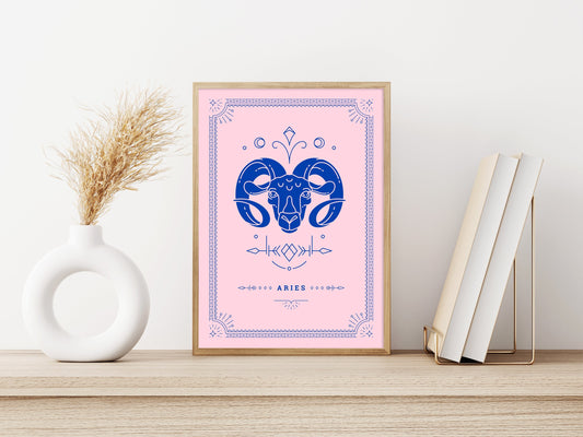 Aries Tarot Card Poster