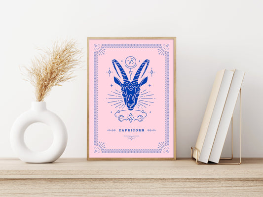 Capricorn Tarot Card Poster