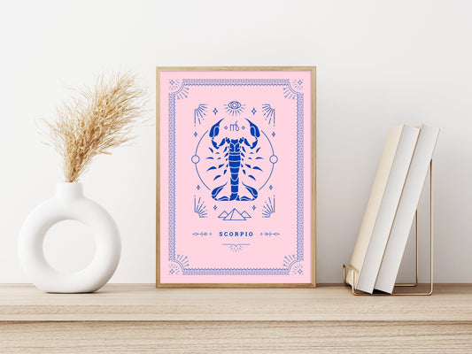 Scorpio Tarot Card Poster