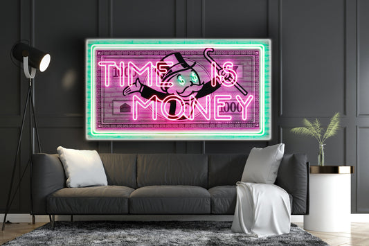 Money Art | Monopoly Man Canvas