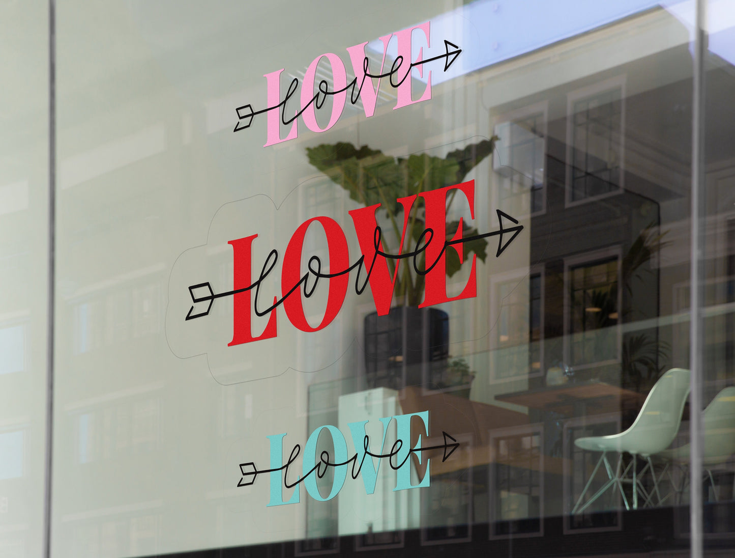 LOVE | Valentine's Day Retail Window Vinyl