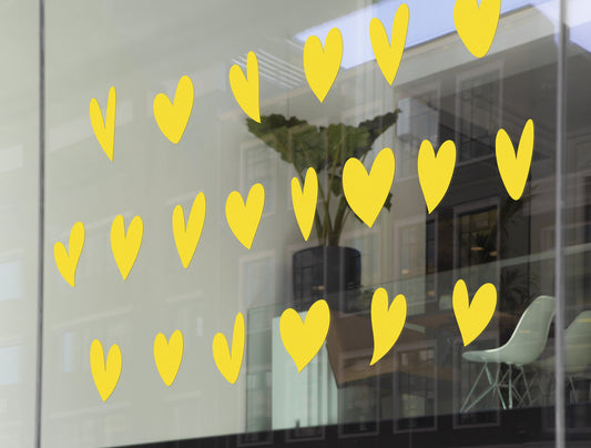 Hearts Pack (20 or 40) | Valentine's Day Retail Window Vinyl