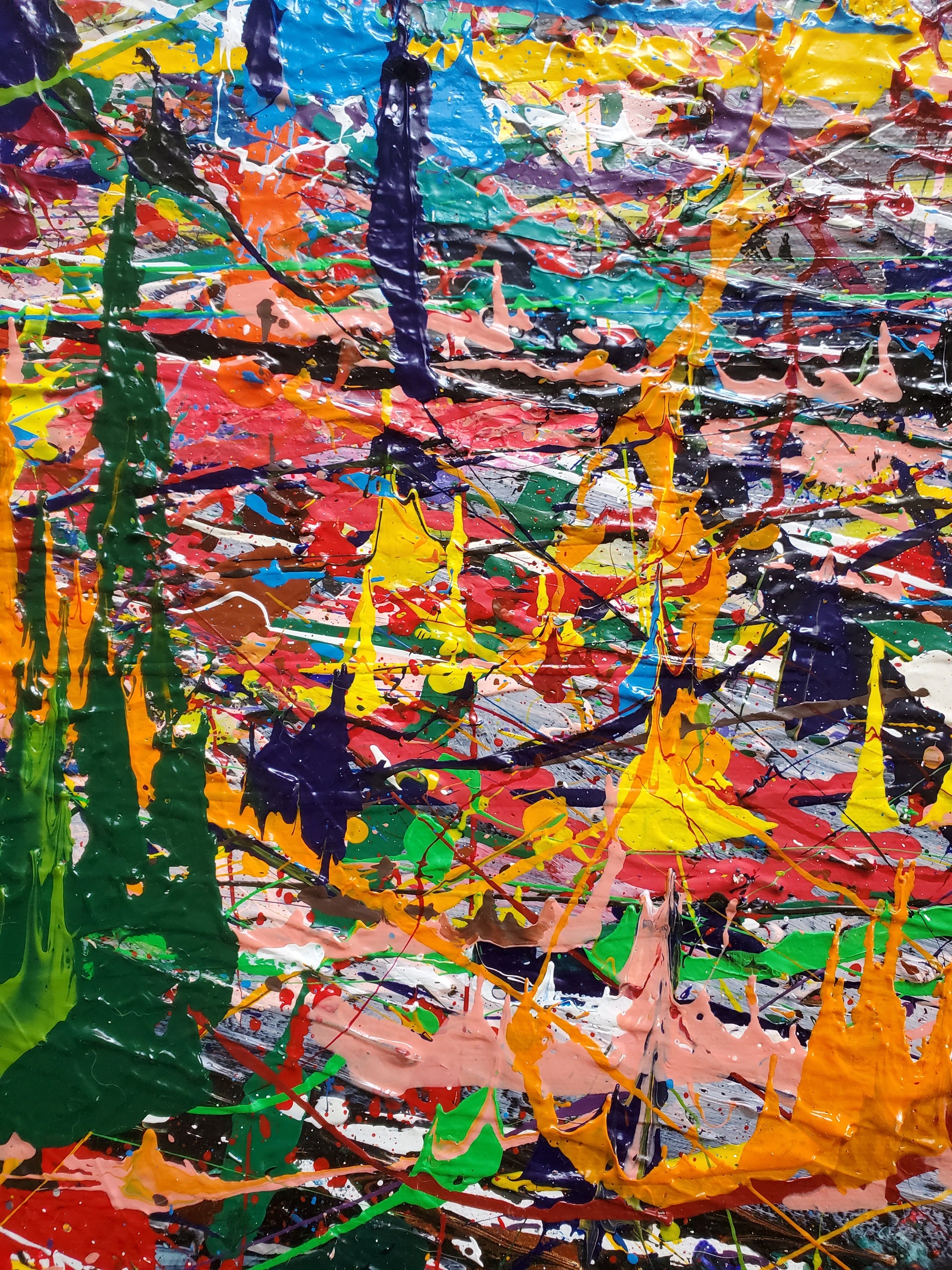 Abstract　Style　–　Jackson　Painting　Pollock　Poster　gogoprintuk