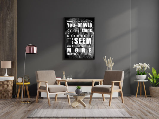 STRONGER THAN YOU SEEM Canvas print