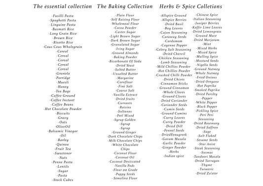 Kitchen Storage Stickers | Clear