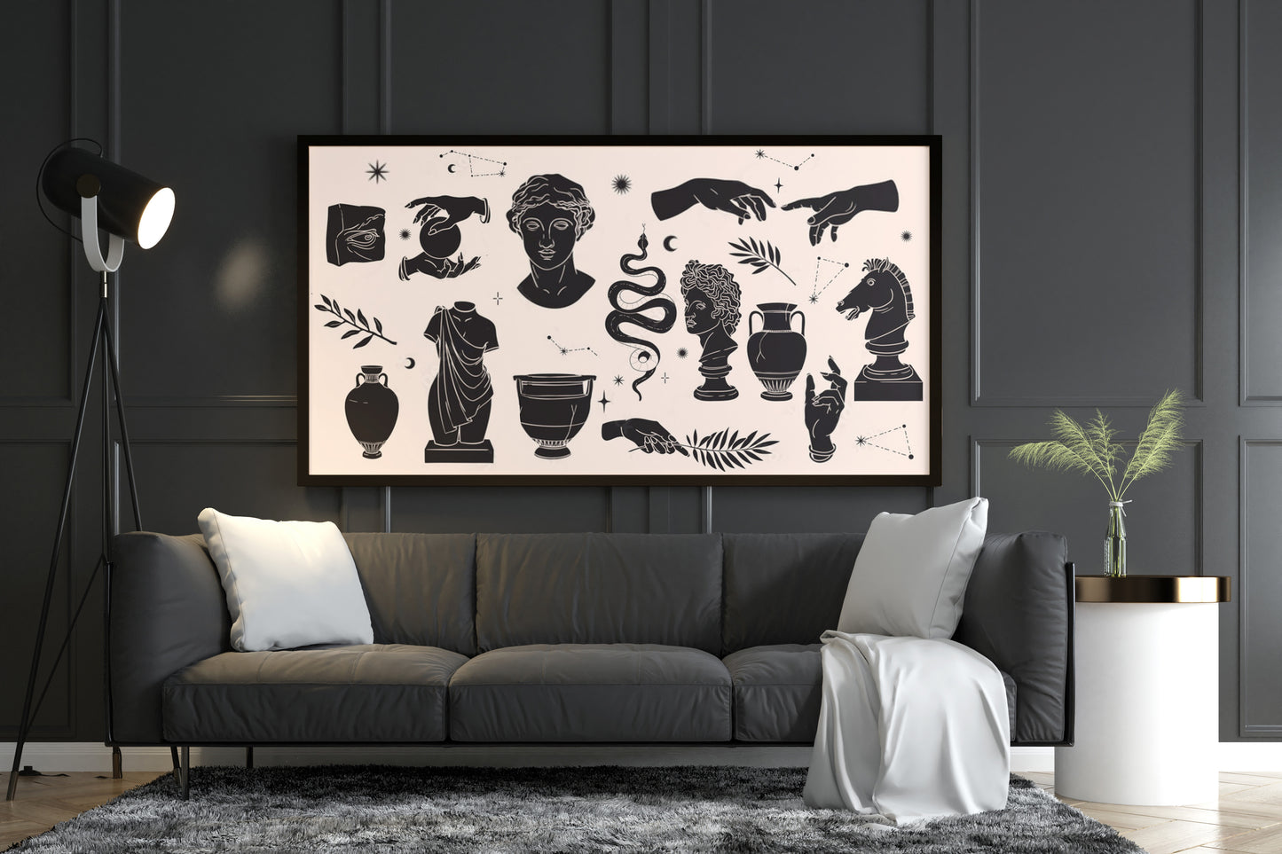 Greek Illustrations Canvas